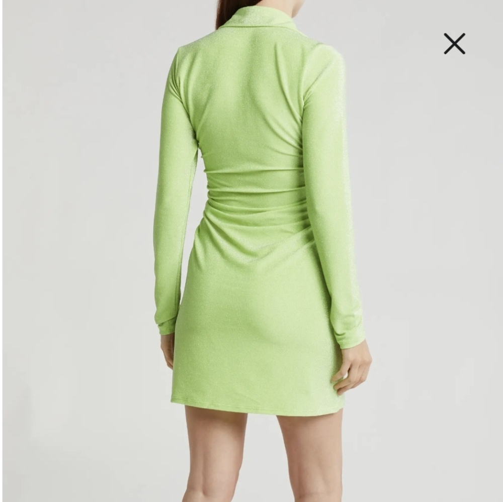 Good American Light Green Long Sleeve Dress - Picture 2 of 9